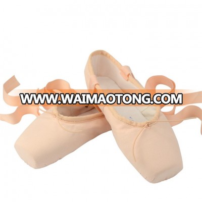 7000053 Professional Kids Canvas Flesh Ribbon Belt Dancewear Pointe Shoes Ballet